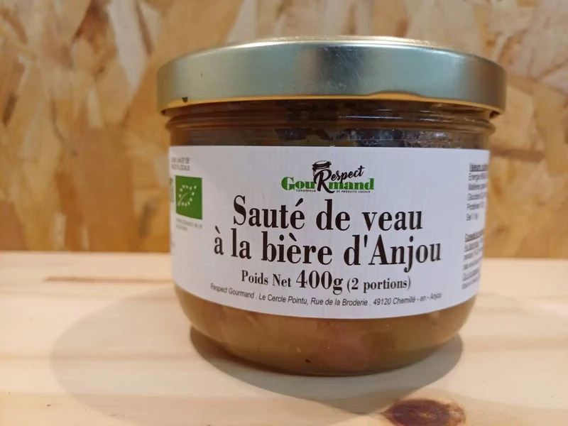 Sauté de veau à la bière d'anjou