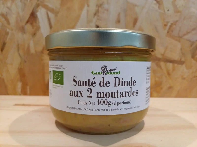 Dinde aux deux moutardes 400g